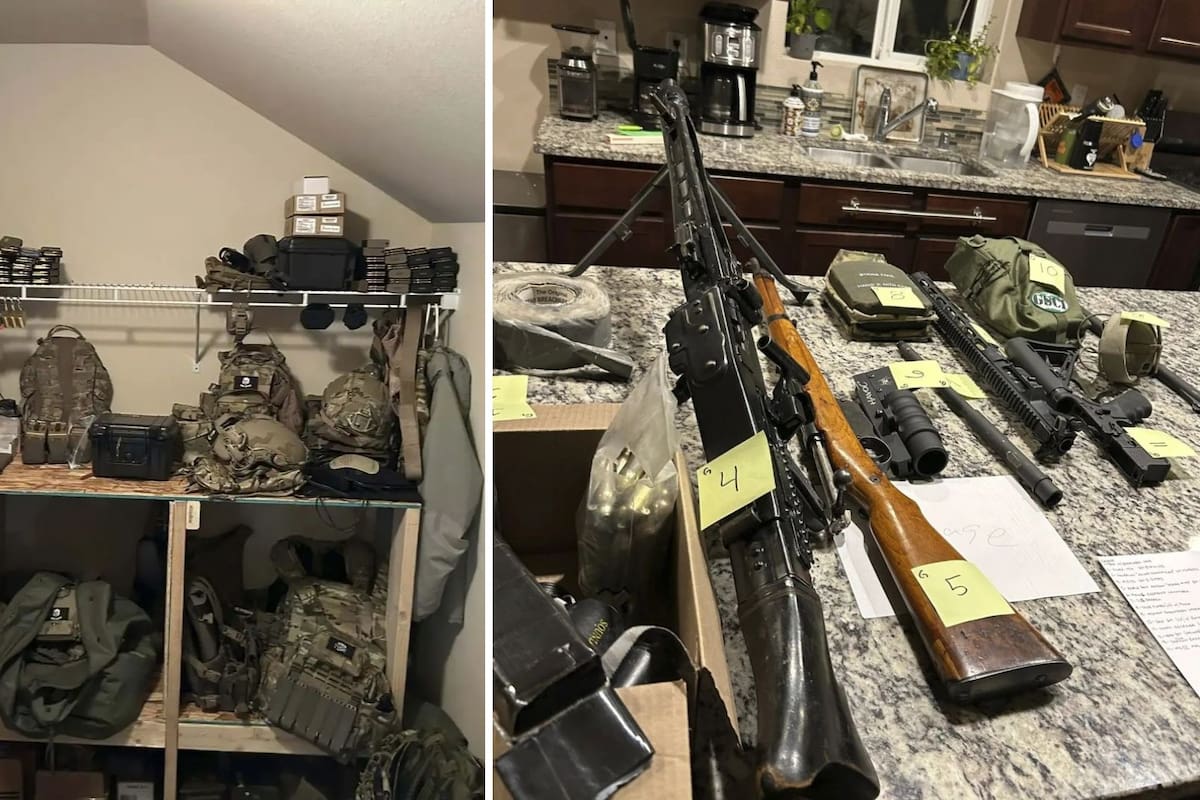 FBI incauta arsenal y parafernalia nazi en redada en Washington vinculada a robo en base militar