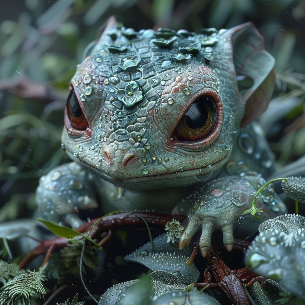 La Inteligencia Artificial de Midjourney nos muestra cómo sería Bulbasaur en la vida real.