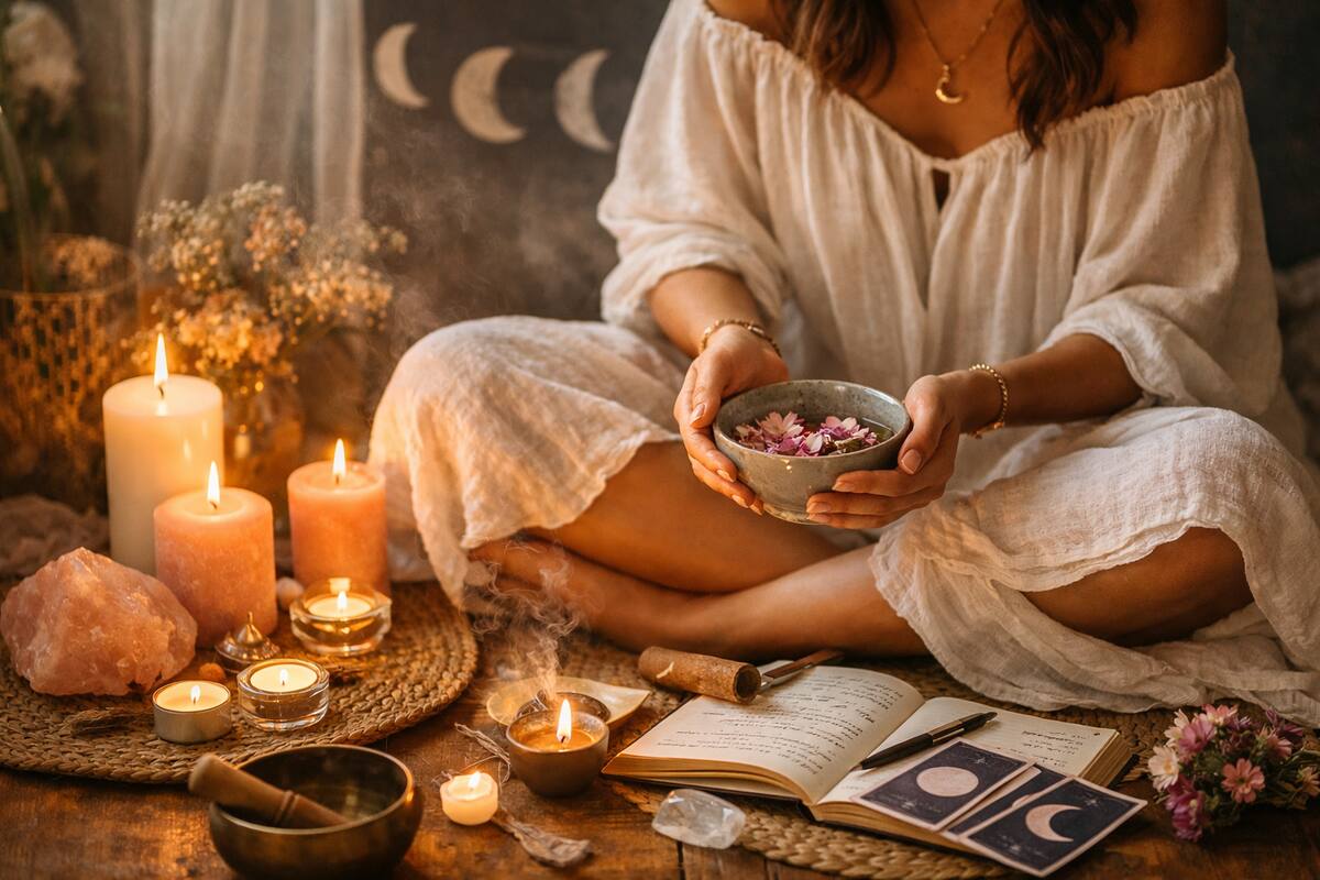 Rituales femeninos para cambiar tu energía: la tendencia que domina redes en 2025–2026