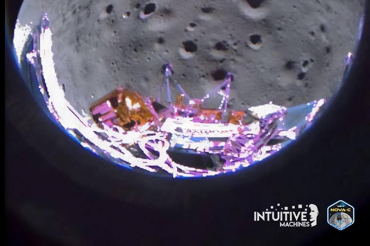 El módulo Odiseo da a conocer primeras imágenes desde la Luna