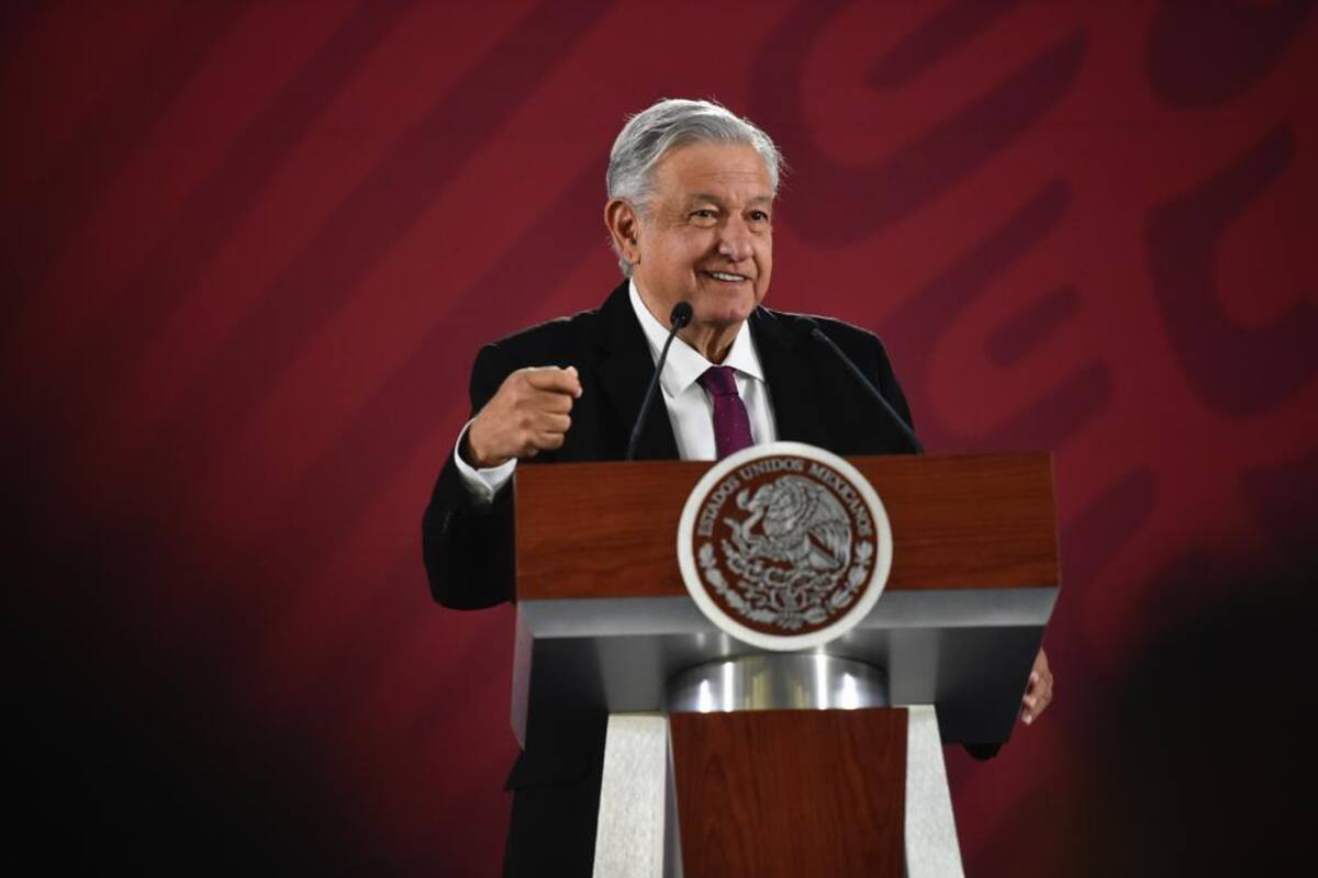 Conferencia de AMLO desde Palacio Nacional