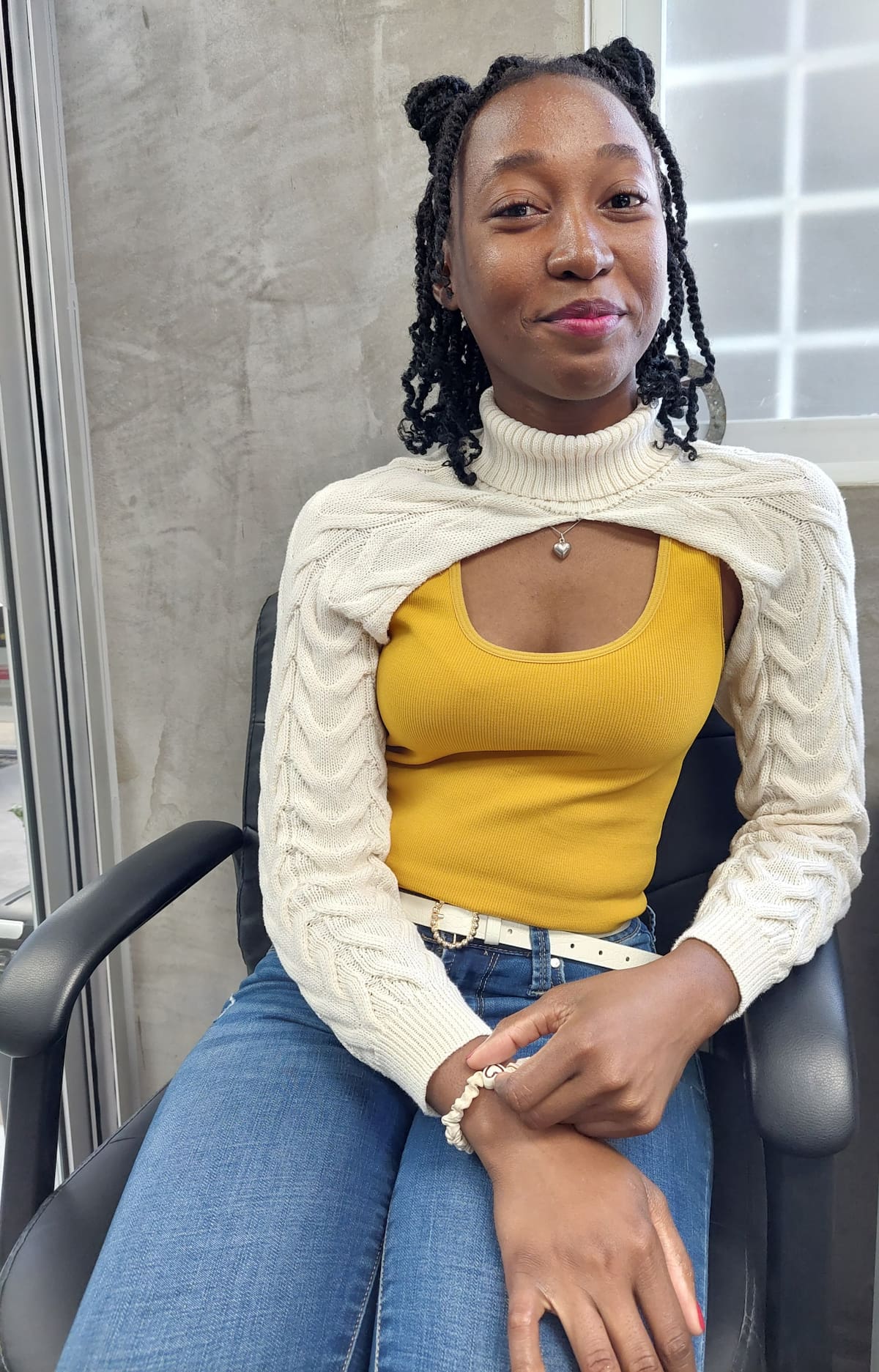 La haitiana Rose Michelle Janvier después de un intento, fue aceptada para estudiar Administración de Empresas en UABC, campus Tijuana. | Foto: Khennia Reyes