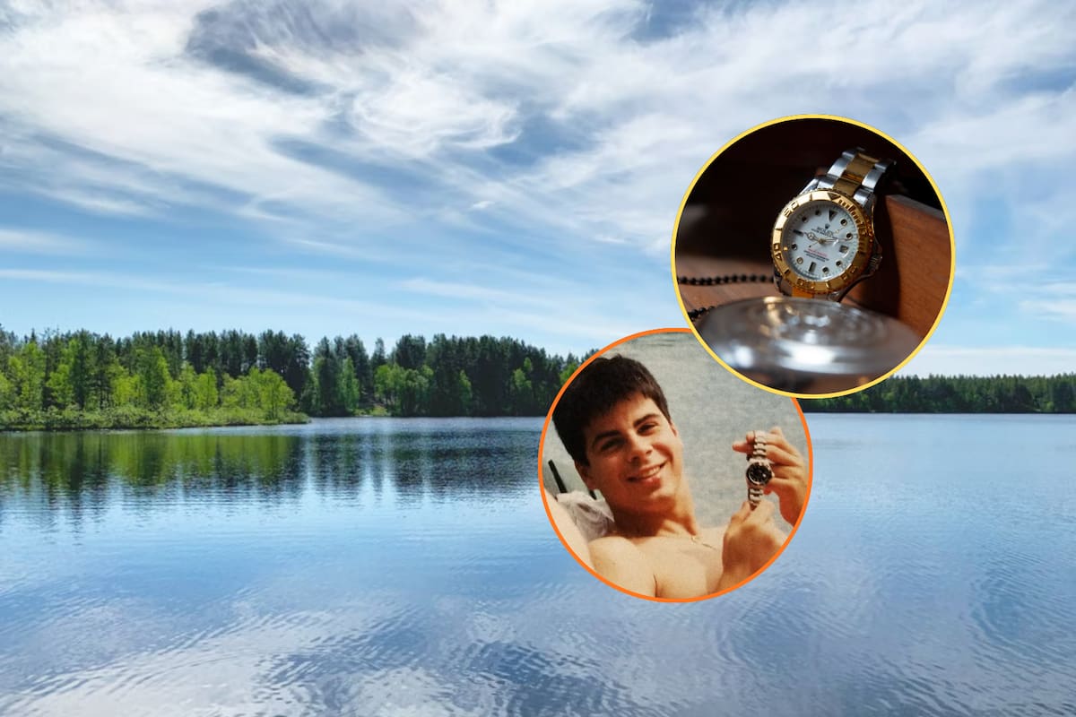Compró un Rolex con todos sus ahorros y lo perdió en un lago cuando tenía 18 años; 30 años después, mantiene una búsqueda bajo el agua para recuperar el reloj que nunca volvió a encontrar