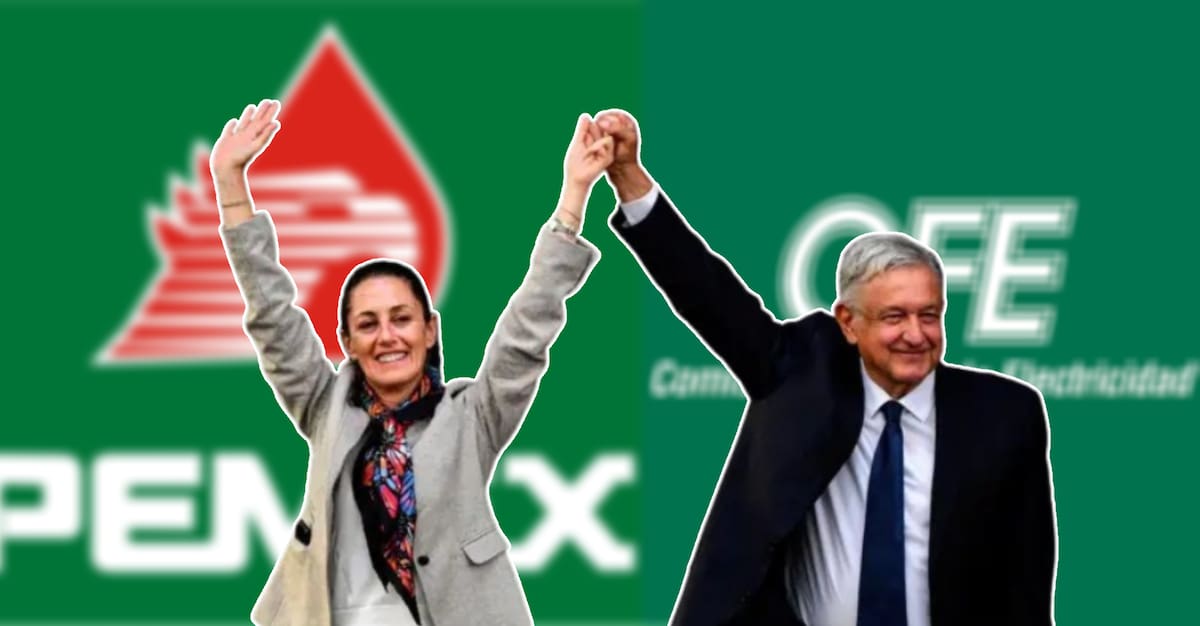 AMLO aconseja a Sheinbaum seguir apoyando a Pemex y CFE para asegurar su crecimiento y el futuro energético de México. FOTO: Especial.