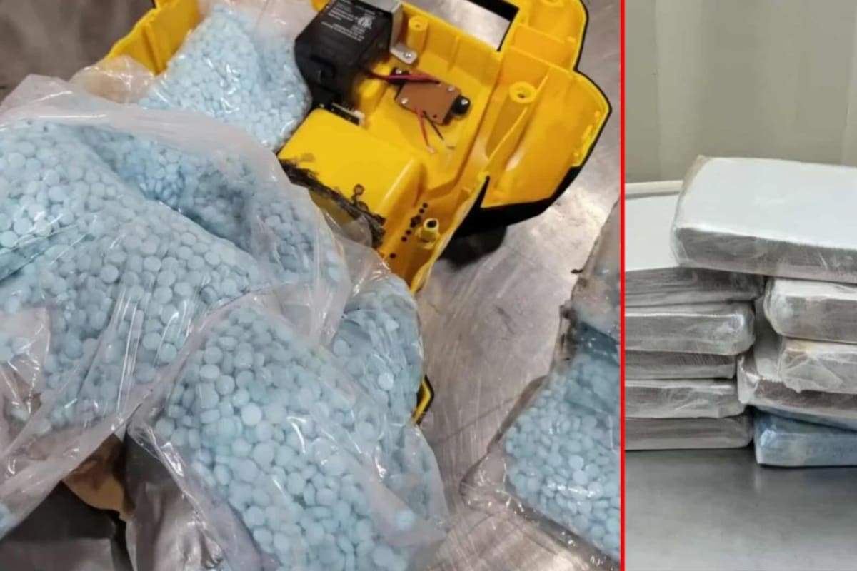 CBP incauta fentanilo y metanfetamina en un solo día en garitas de Nogales