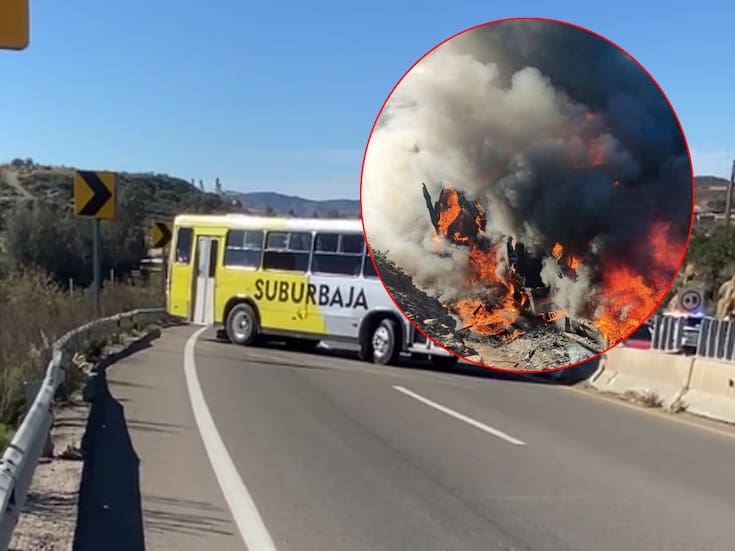 Suspenden transporte público en Baja California y Protección Civil de Tecate pide reducir movilidad por incidentes carreteros