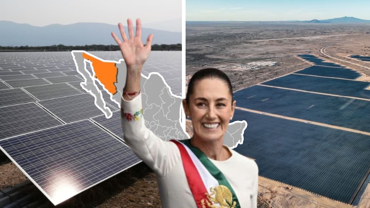Claudia Sheinbaum anunció el impulso al Plan Sonora, con enfoque en energía solar, trenes y carreteras. FOTO: Especial