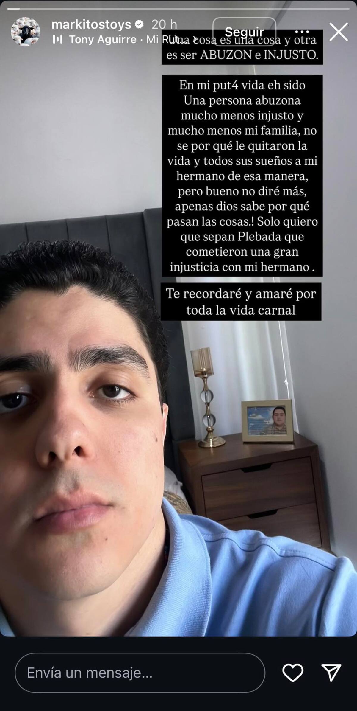 Markitos Toys se pronuncia tras el asesinato de su hermano Gael Castro en Ensenada | Captura de pantalla