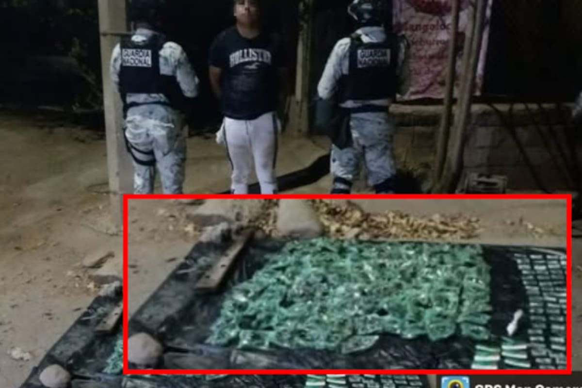 Detienen en Culiacán a un hombre con droga y vehículo robado