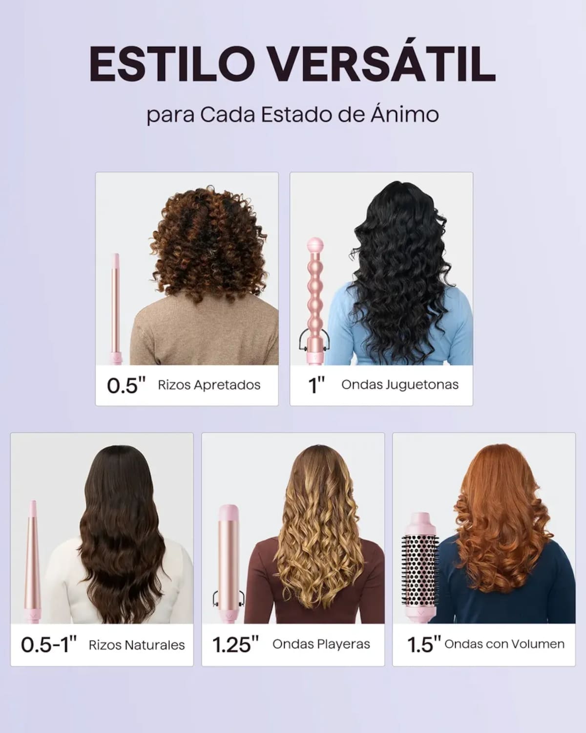 Set de rizadora de cabello 5 en 1 | Mercado Libre