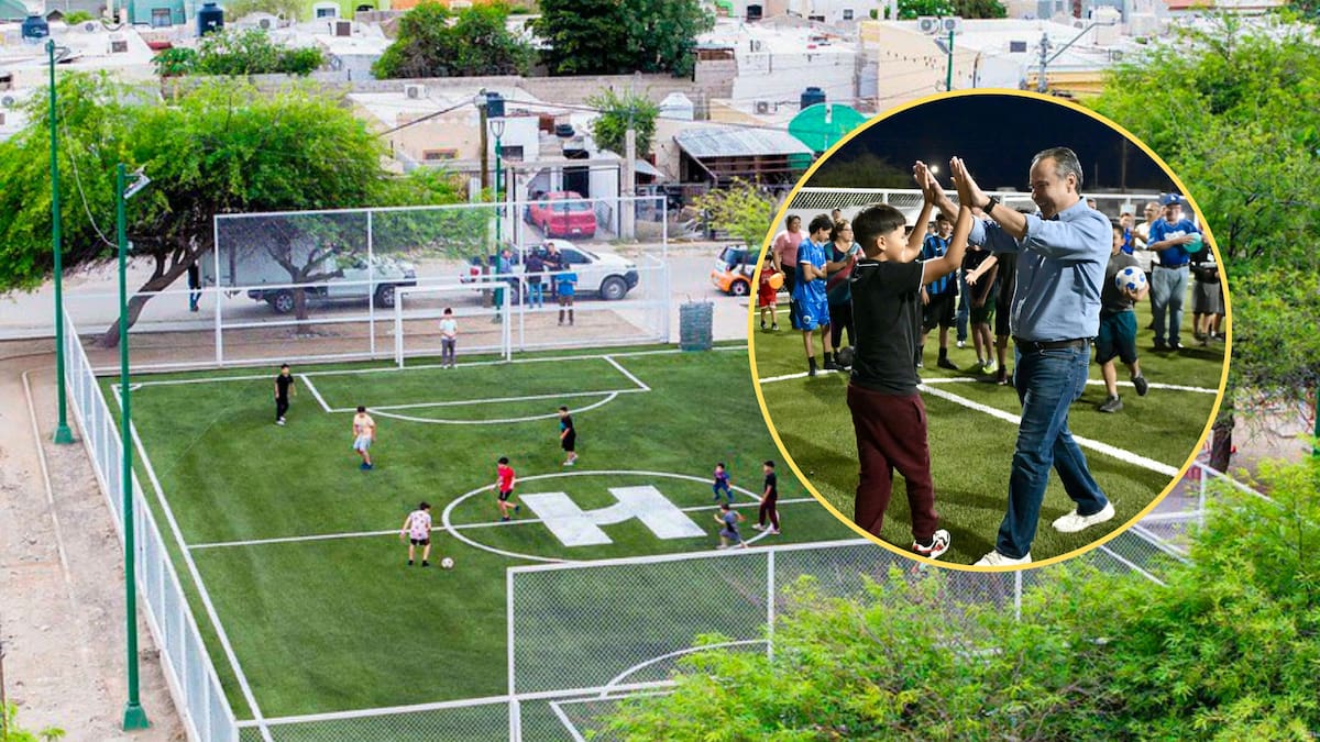Familias de Altares ya disfrutan parque rehabilitado por Presupuesto Creces; estrenan canchas y áreas recreativas en Hermosillo