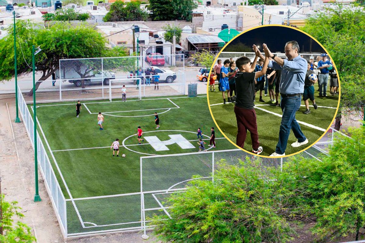 Familias de Altares ya disfrutan parque rehabilitado por Presupuesto Creces; estrenan canchas y áreas recreativas en Hermosillo