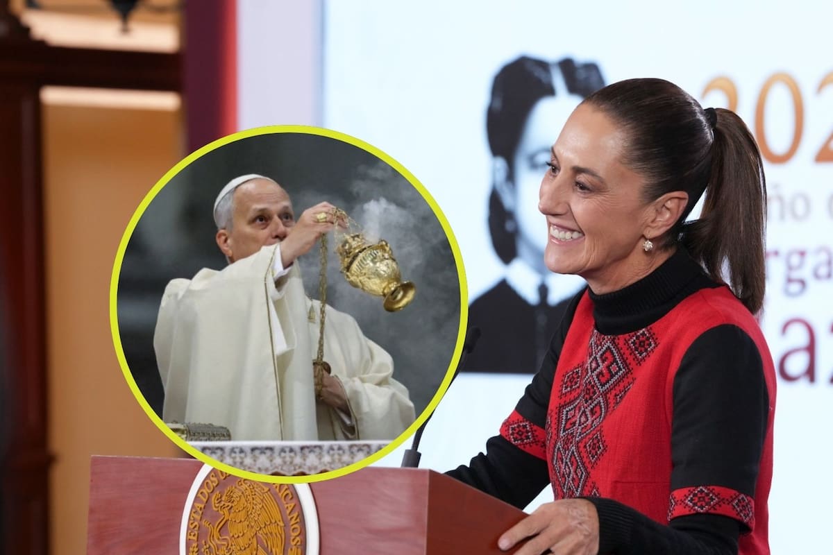 Sheinbaum dice que espera recibir al Papa León XLV en México este año