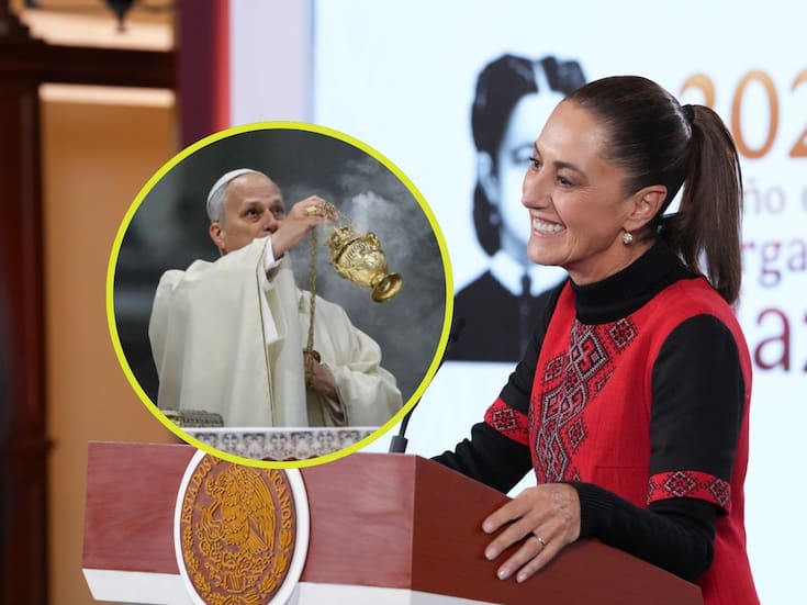 Sheinbaum dice que espera recibir al Papa León XLV en México este año