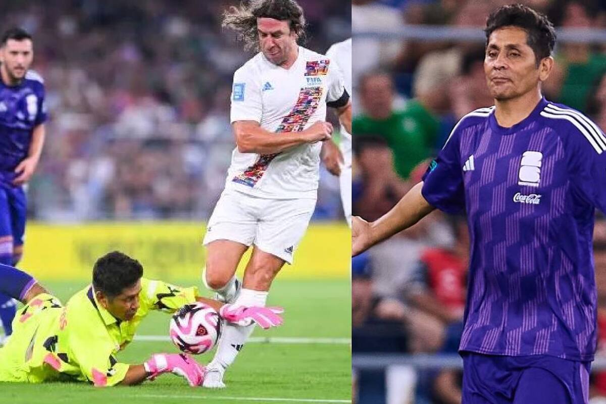 VIDEO | Jorge Campos se lució en Juego de Leyendas con grandes atajadas y gol de último minuto