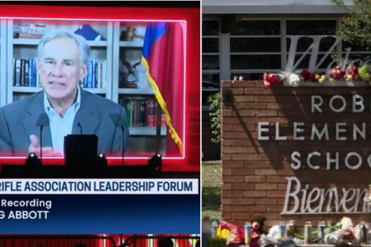Gobernador de Texas afirma que "las leyes no detienen a malvados" durante convención del rifle tras tiroteo escolar