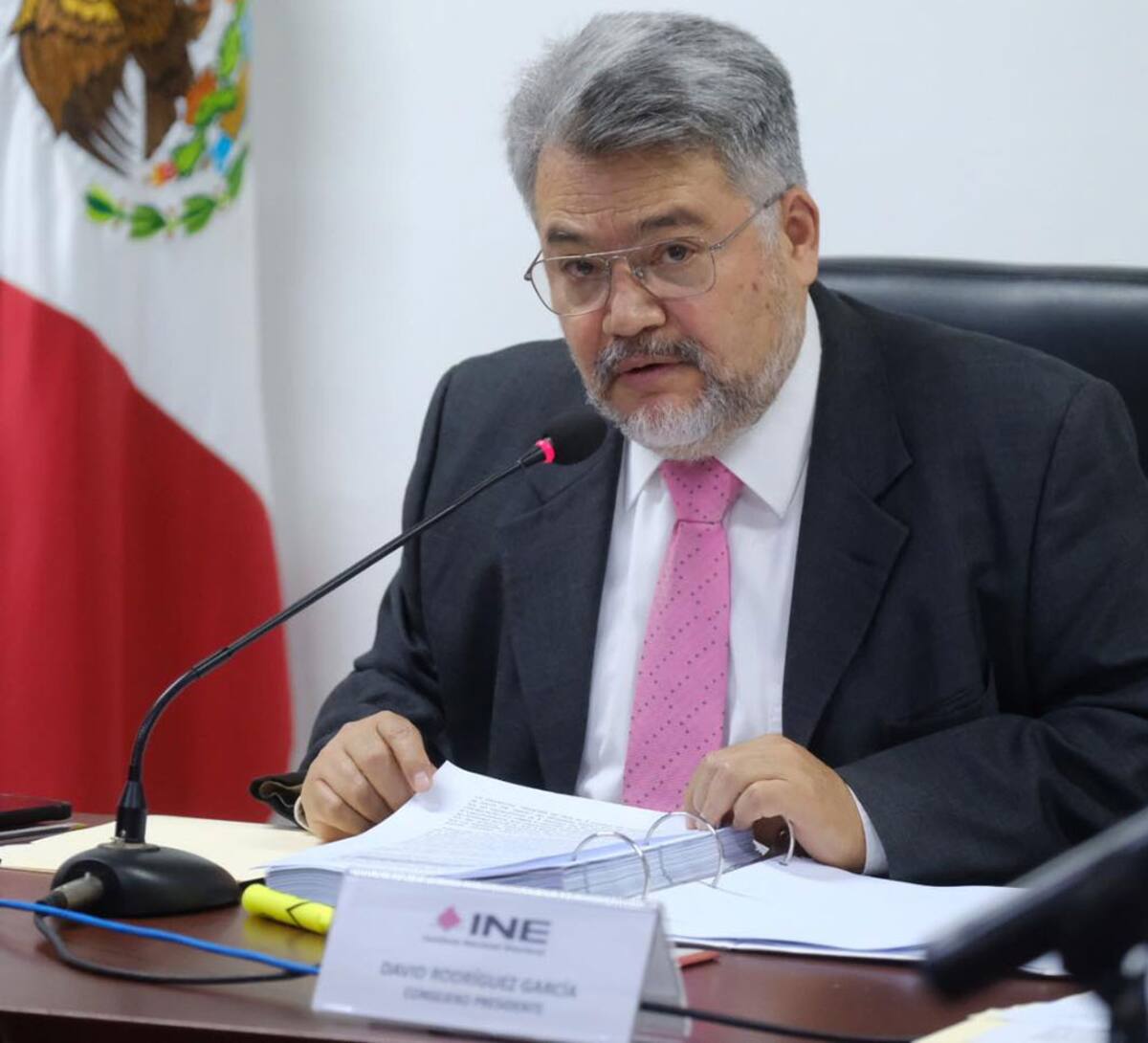 David Rodríguez García, vocal ejecutivo de la junta distrital 03 del Instituto Nacional Electoral (INE).