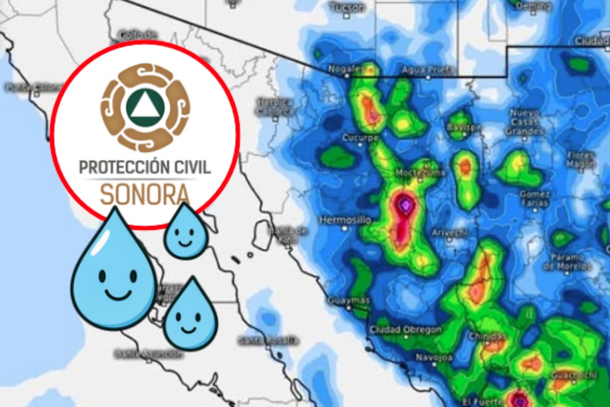 Tormentas podrían afectar varias regiones de Sonora esta tarde; alertan por posibles lluvias intensas y actividad eléctrica