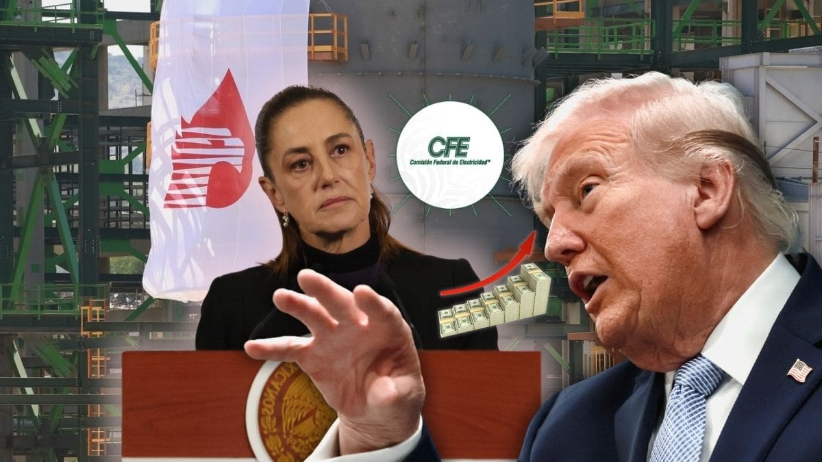 Estados Unidos presiona a México para que elimine las ventajas de Pemex y CFE en el T-MEC y abra energía a empresas privadas sin límites en electricidad y combustibles, mientras exhibe la deuda de 2 mil 500 millones de dólares de Petróleos Mexicanos