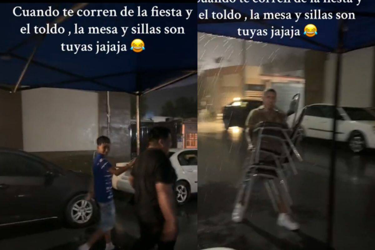 Lo corren de la fiesta sin saber que era el dueño de las mesas y de las sillas