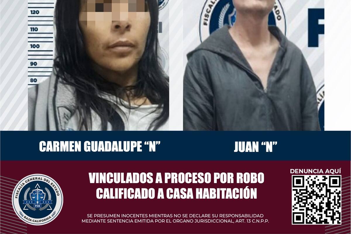 Pareja va a proceso por robo domiciliario
