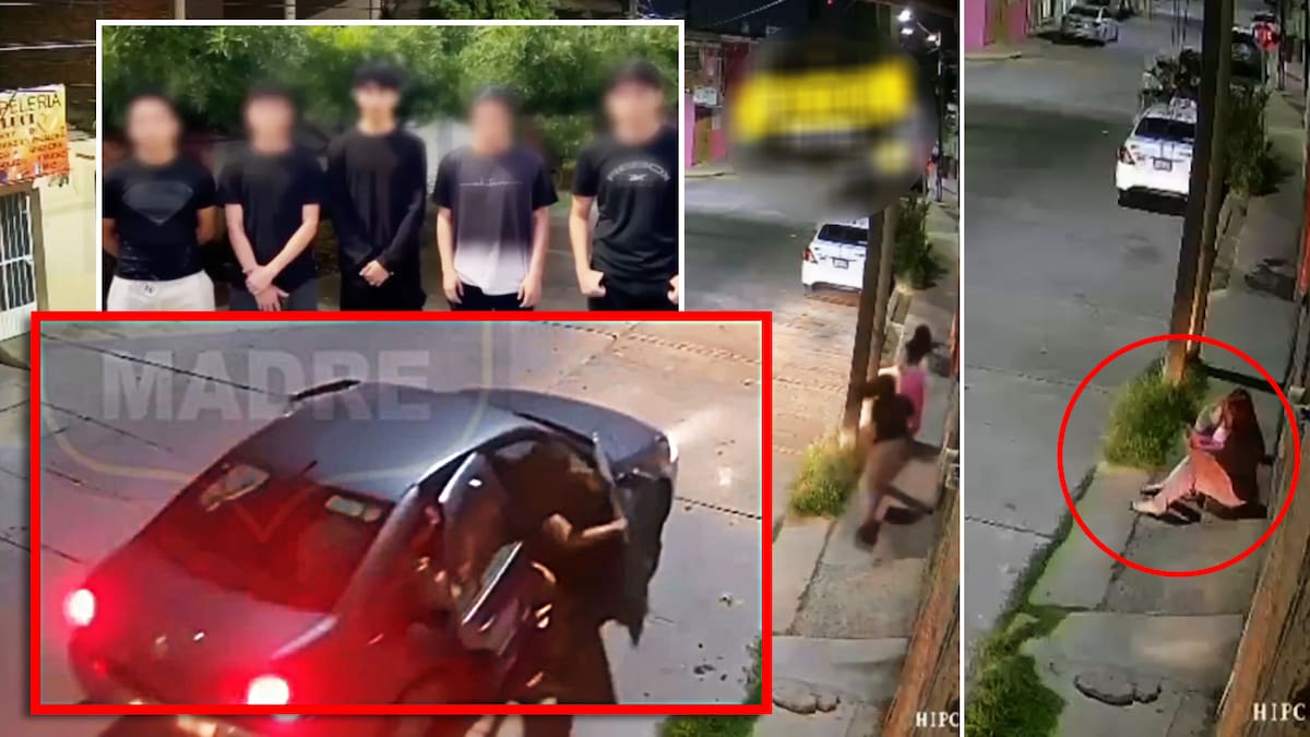 Dos niñas platicaban en la banqueta cuando un auto intentó secuestrarlas (VIDEO); lograron huir gritando, Fiscalía identifica a los responsables y les revelan que “solo era una broma” para asustarlas