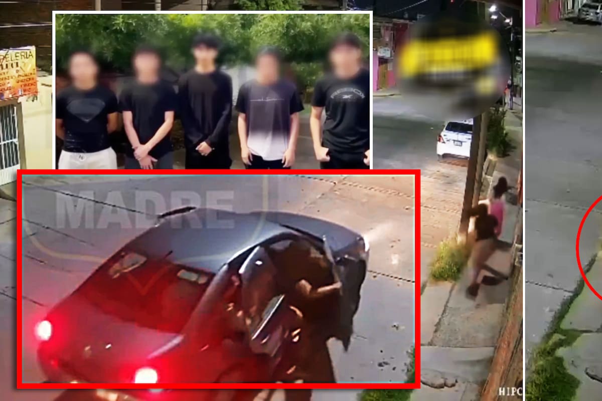 Dos niñas platicaban en la banqueta cuando un auto intentó secuestrarlas (VIDEO); lograron huir gritando, Fiscalía identifica a los responsables y les revelan que “solo era una broma” para asustarlas