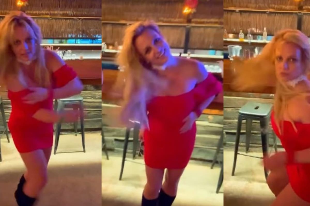 Captan a Britney Spears bailando y divirtiéndose en un bar en Los Cabos