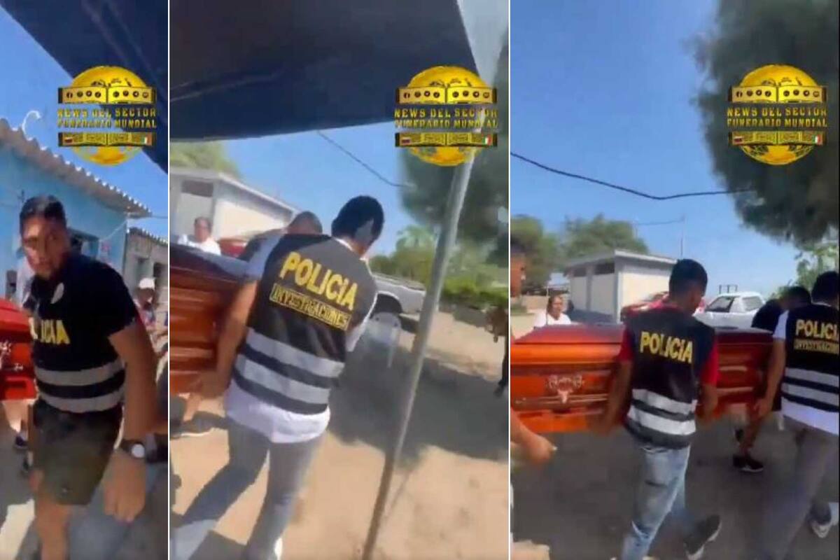 VIDEO: Policías interrumpen velorio para confiscar ataúd con el cuerpo aún dentro