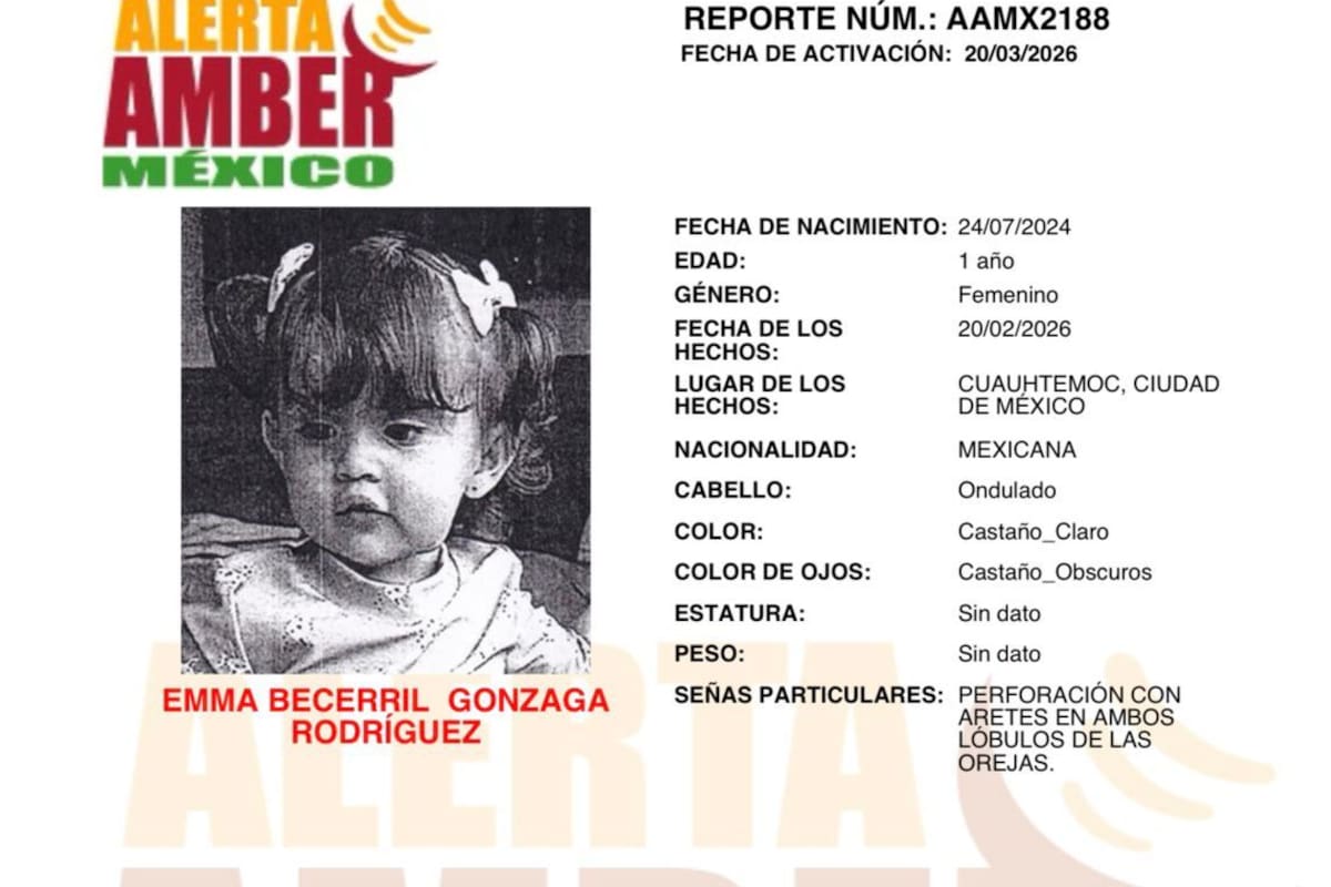 Activan Alerta Amber por Emma Becerril Gonzaga Rodríguez