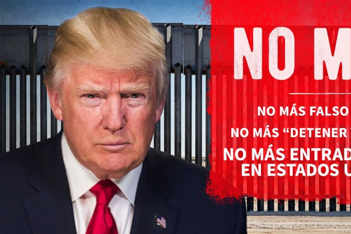 "No más”: Donald Trump comparte mensaje contra migración