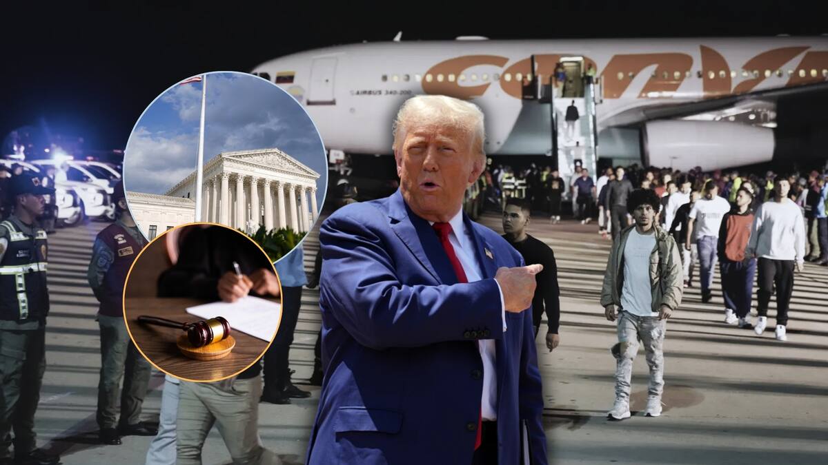 Corte Suprema permite a Trump usar ley de 1798 para deportaciones rápidas. Foto: Especial (AP)