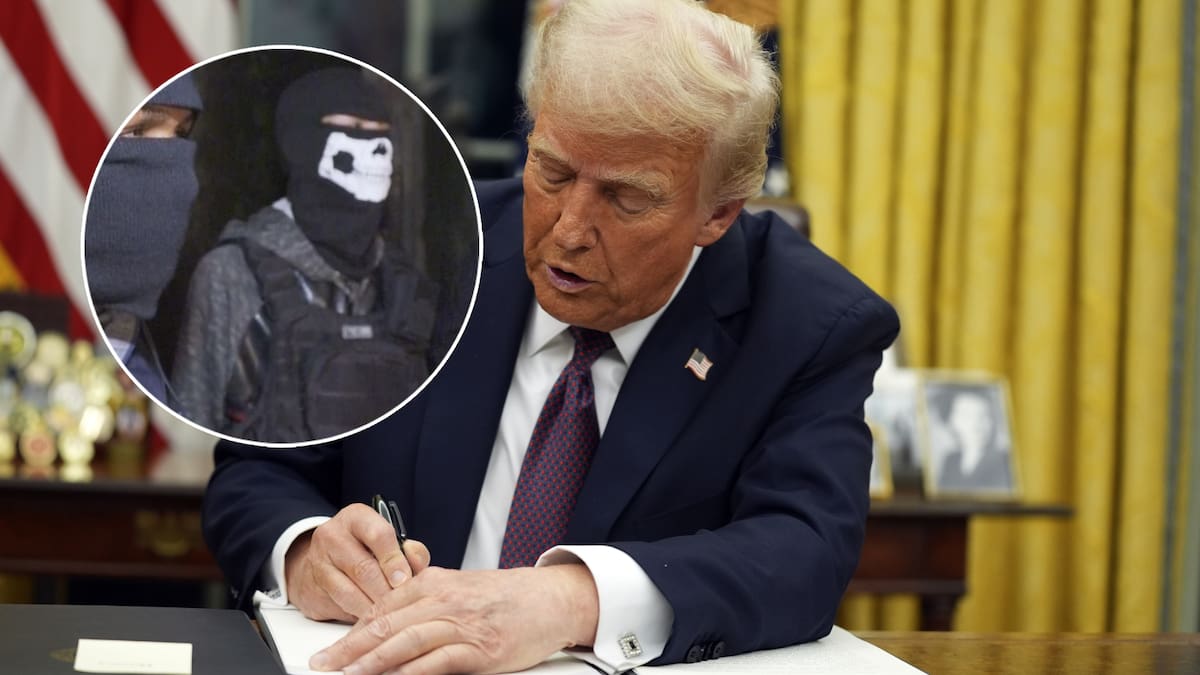 Donald Trump, presidente de Estados Unidos, firma orden con la que designa a los Cárteles de México como terroristas. | AP