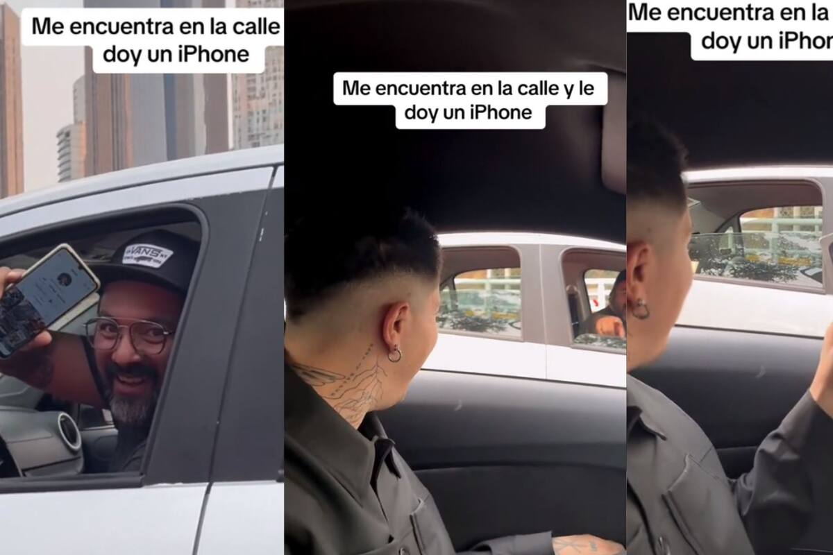 “A la próxima”: Taxista le pide una foto a un Influencer y este le regala un iPhone