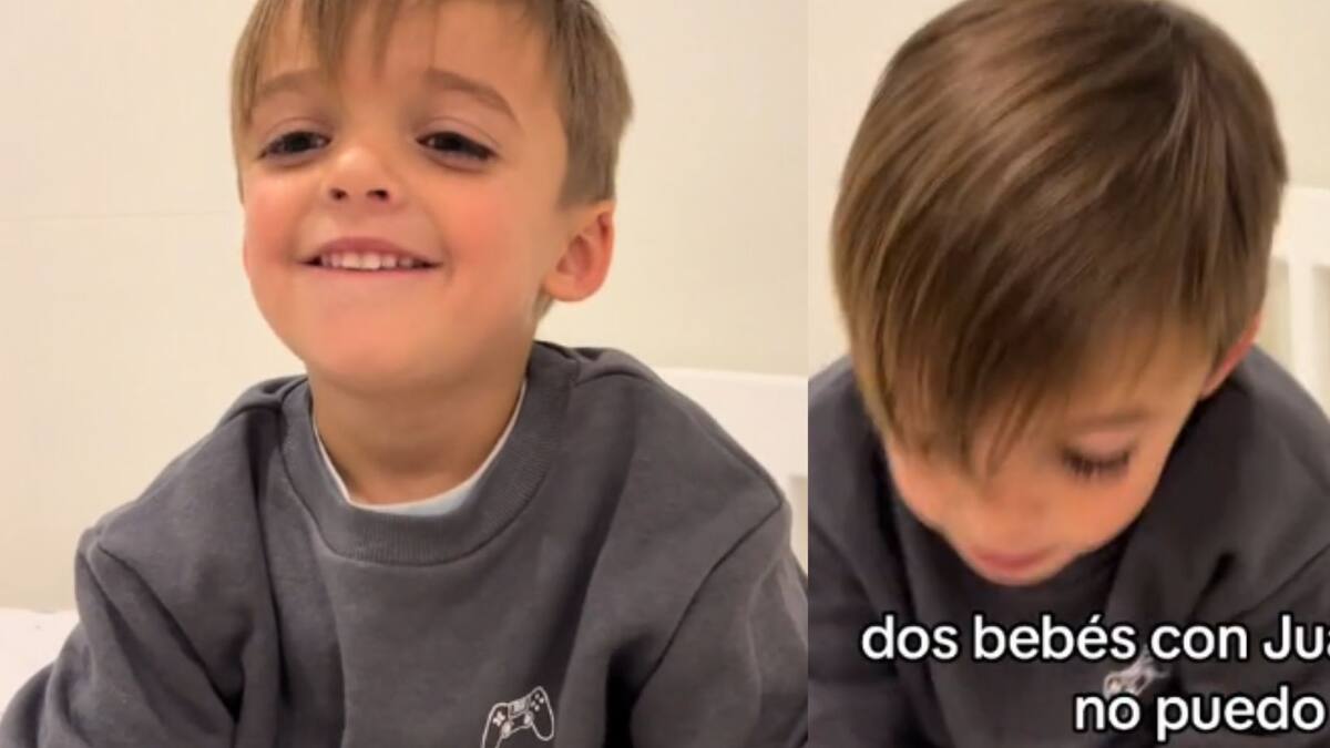 Se viraliza reacción de niño en Tiktok al enterarse de que su mamá esperaba otro nuevo bebé