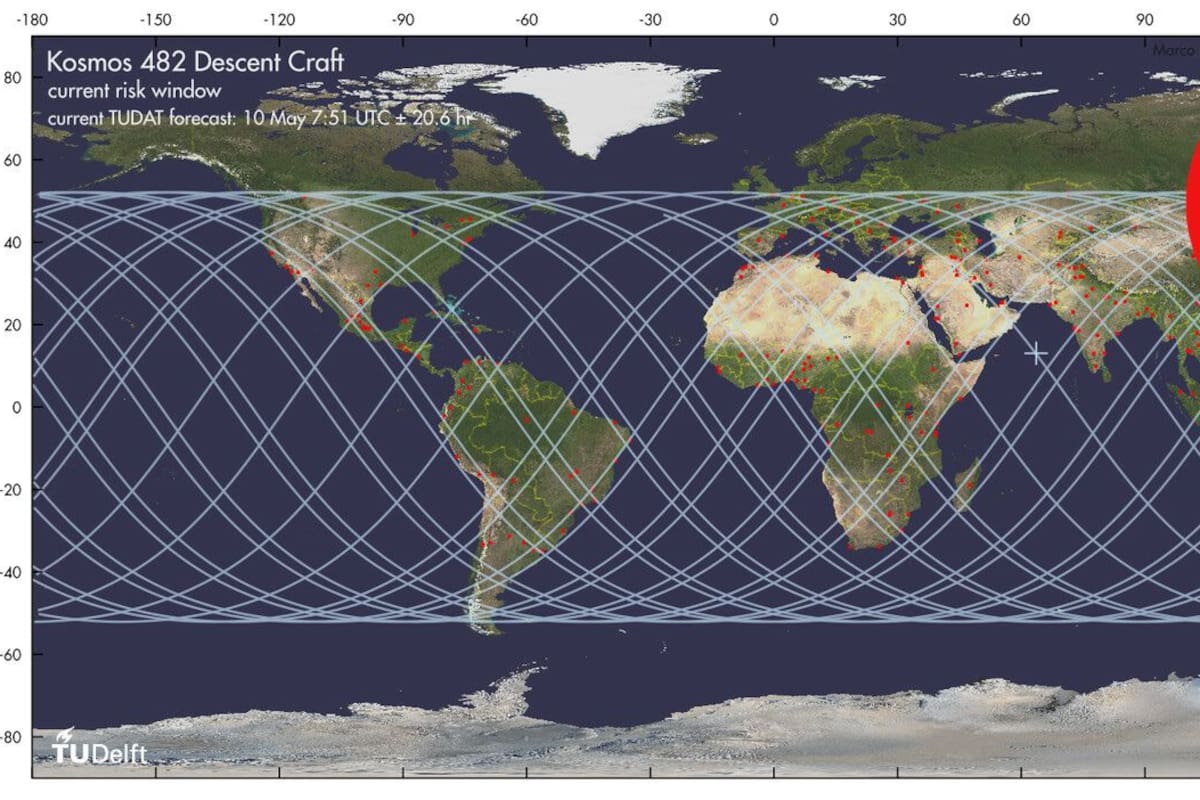 Antigua nave espacial soviética podría impactar en México tras décadas orbitando la Tierra