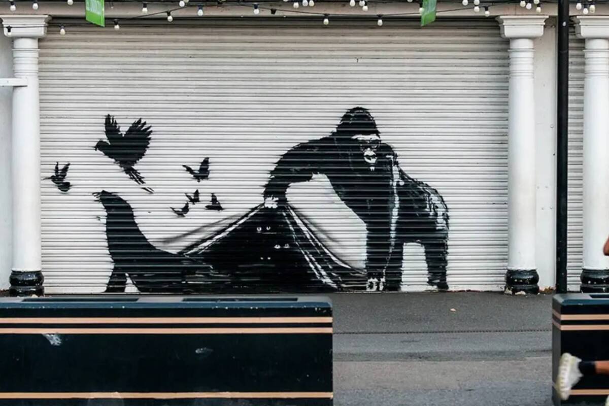 Banksy vuelve a sorprender a Londres; zoológico toma medidas