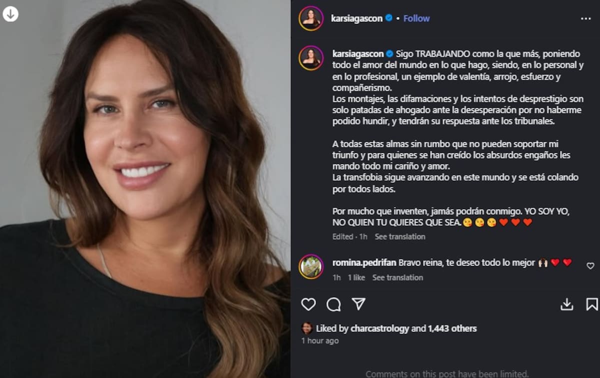 Karla Sofía Gascón en su Instagram / @karsiagascon