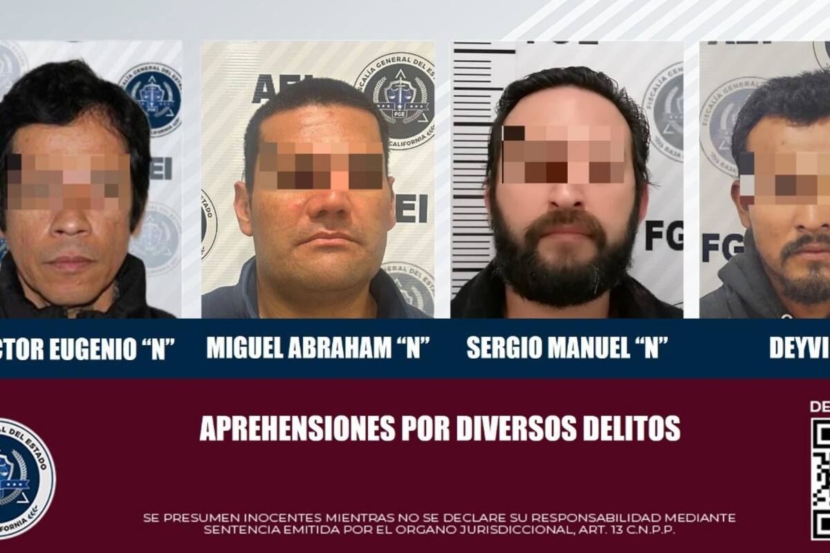 Policiaca Tijuana: detienen a 4 por distintos delitos