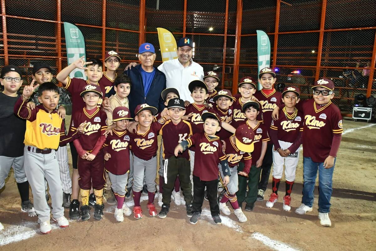 Hermosillo: Inaugura Antonio Astiazarán tercer campo de beisbol en El Cárcamo