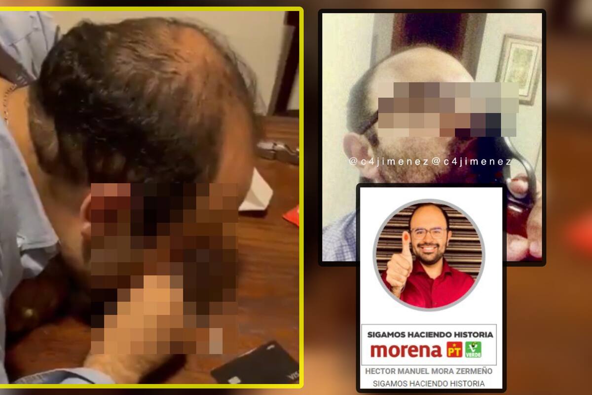 VIDEO: Difunden imágenes de Héctor Mora Zermeño, aspirante a Diputado, inhalando presunta cocaína y besando una pistola