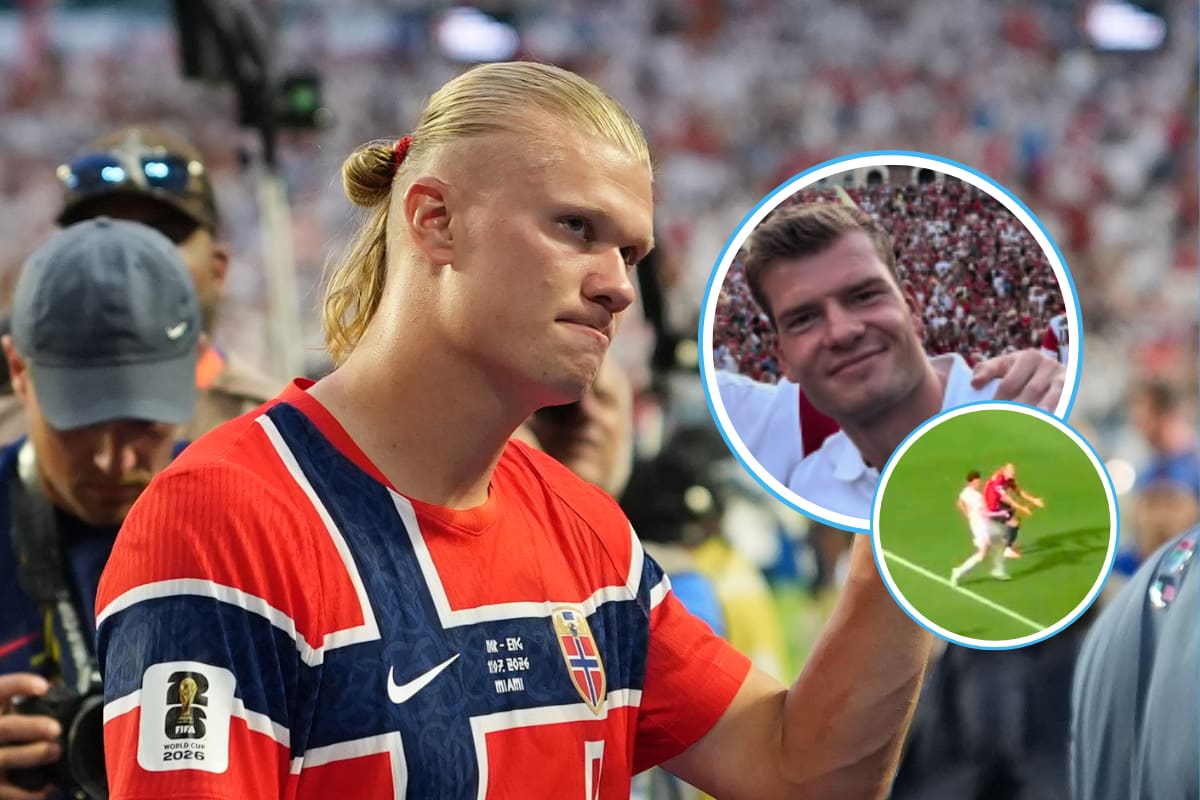 Alexander Sorloth explica por qué no le pasó el balón a Haaland ante Inglaterra