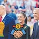 Sheinbaum conversa con Trump sobre tema comercial durante partido de la FIFA
