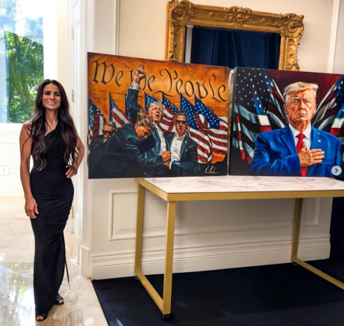Vanessa Horabuena es una pintora que ha realizado obras de Trump. | Crédito: Instagram/vanessahorabuena