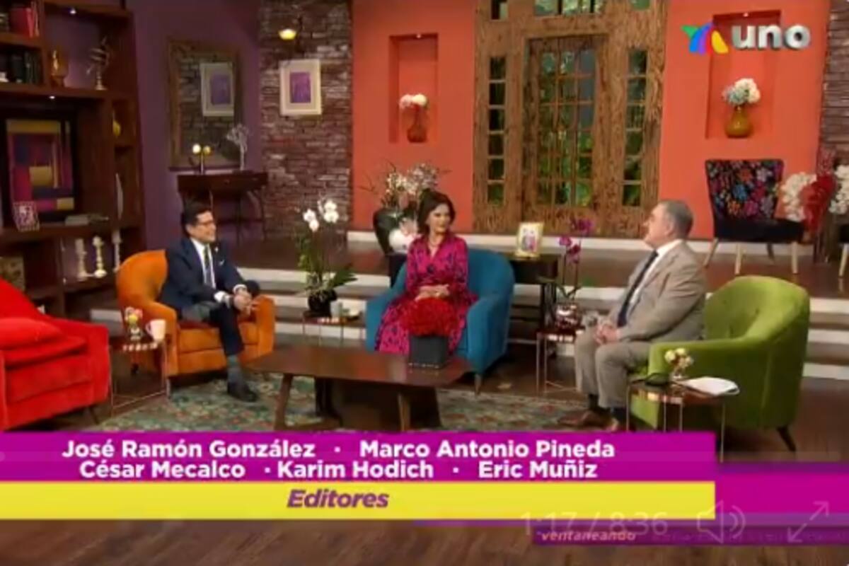 Juan José Origel y Martha Figueroa con Pati Chapoy y Pedro Sola en Ventaneando