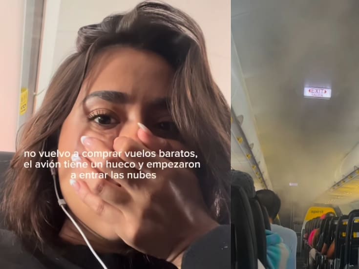 Joven alerta en redes tras ver vapor salir del techo de un avión, aunque aseguran que es algo normal