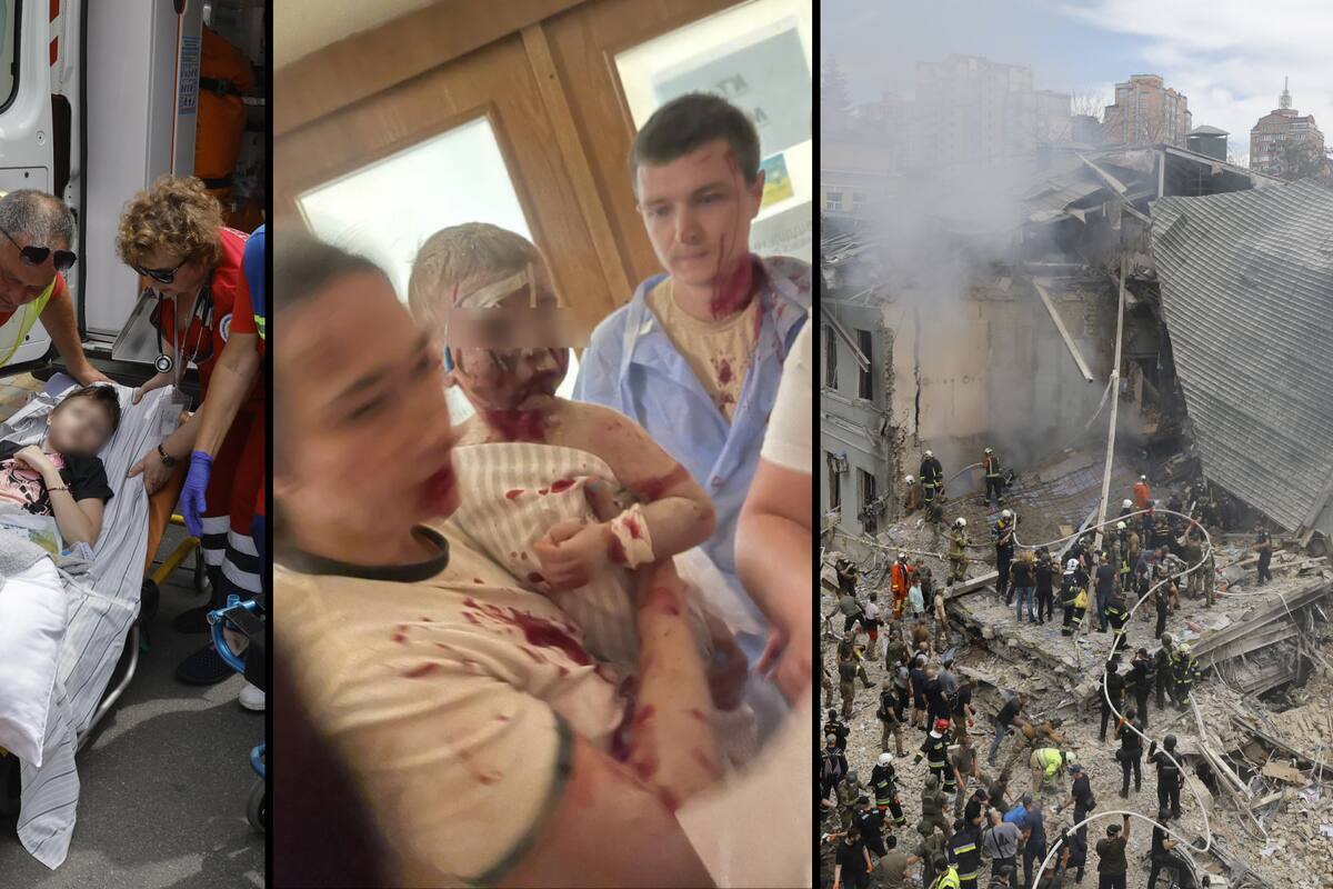 Rusia lanzó un ataque a hospital infantil en Kiev, y otras ciudades de Ucrania; reportan al menos 32 muertos