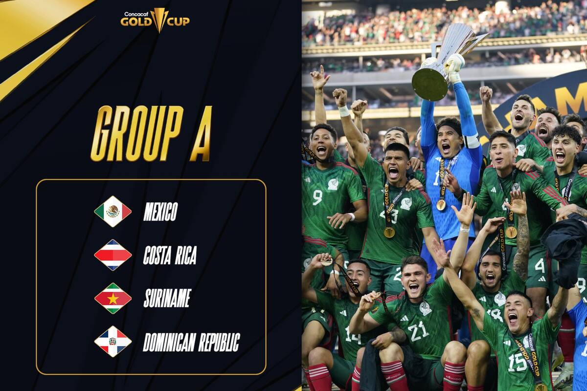 ¡Listo el sorteo! México estará en el Grupo A de la Copa Oro 2025