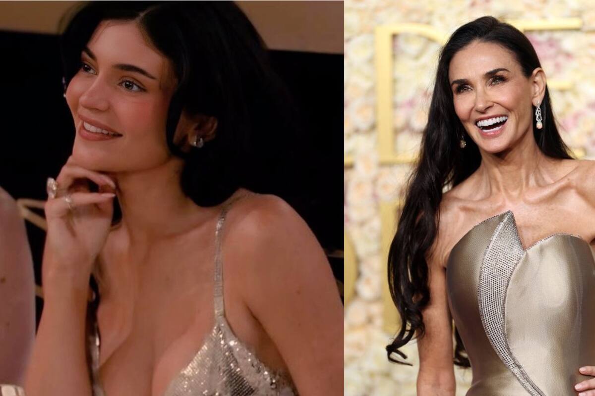 Demi Moore le hizo un desaire a Kylie Jenner durante los Globos de Oro 2025