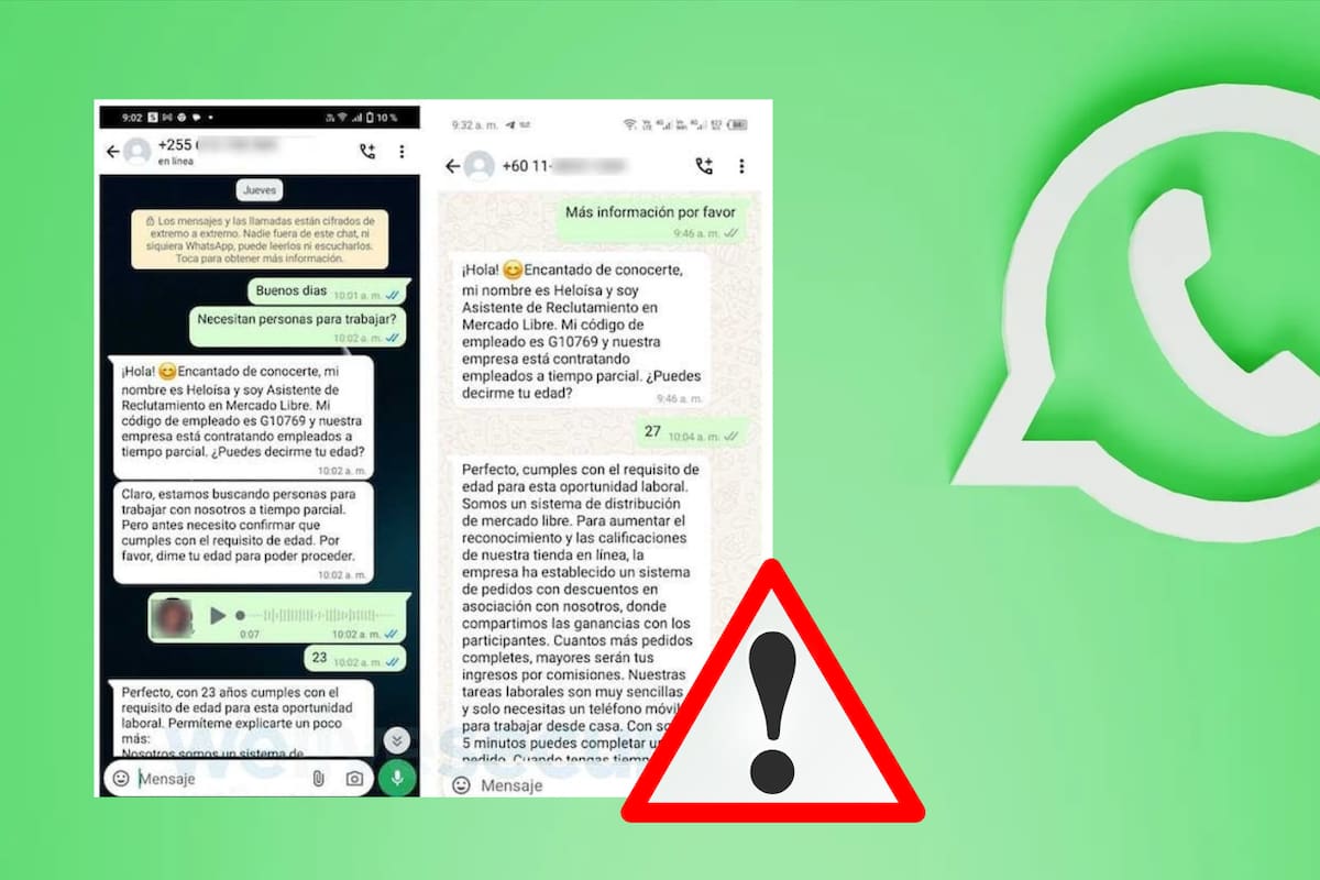 Cómo identificar las ofertas de empleo falsas en WhatsApp